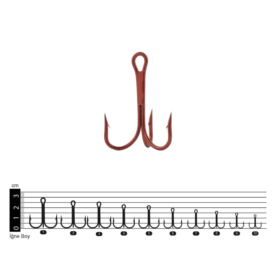 Effe İğne 3215 Üçlü Kırmızı