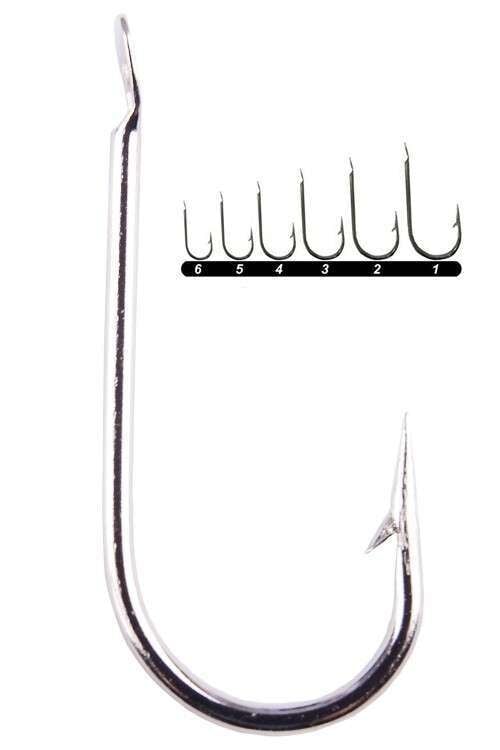 Youvella 1566 Kısa Pala Yemli Kefal İğnesi 100lü Kutu Nikel