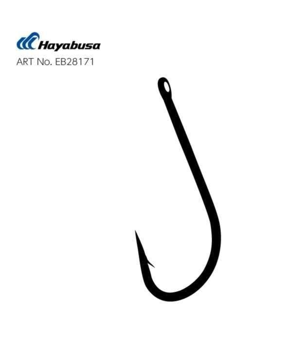 Hayabusa HOSN 561 Delikli Uzun Pala Olta İğnesi Black Nikel