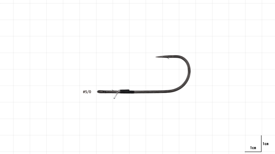Hayabusa FPP Straight Delikli Lüfer İğnesi Black Nikel
