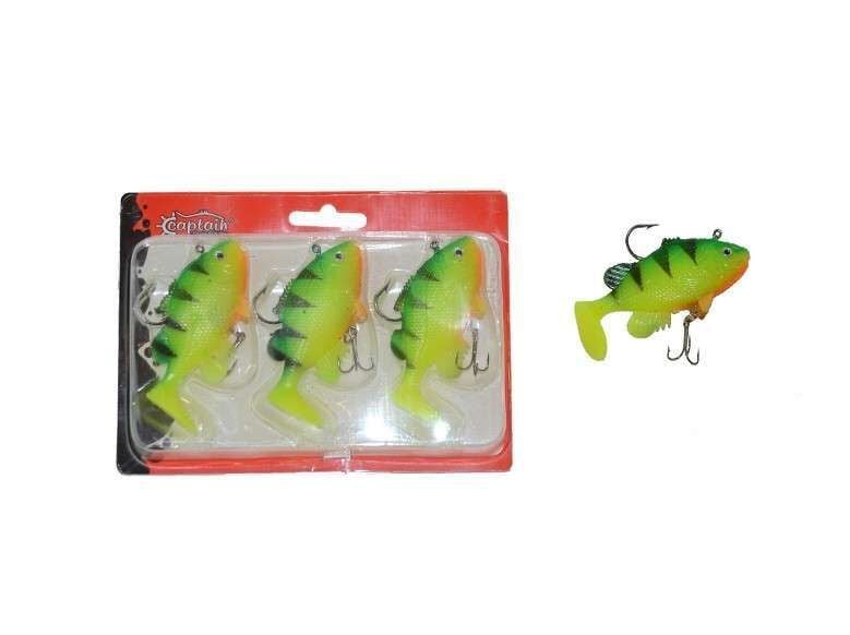 Captain 3563 Orient Soft 9cm Levrek Silikonu 3lü Set Suni Balık