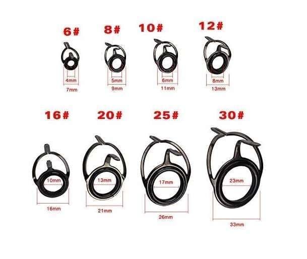 Captain Spin Kamış Halka Seti İki Ayaklı Porselen 85li Kutu 6-8-10-12-16-20-25-30mm