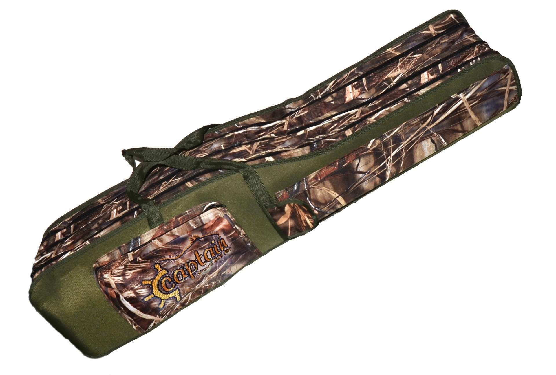 Captain Kamış Çantası 3 Bölmeli Eva Destekli Kumaştan