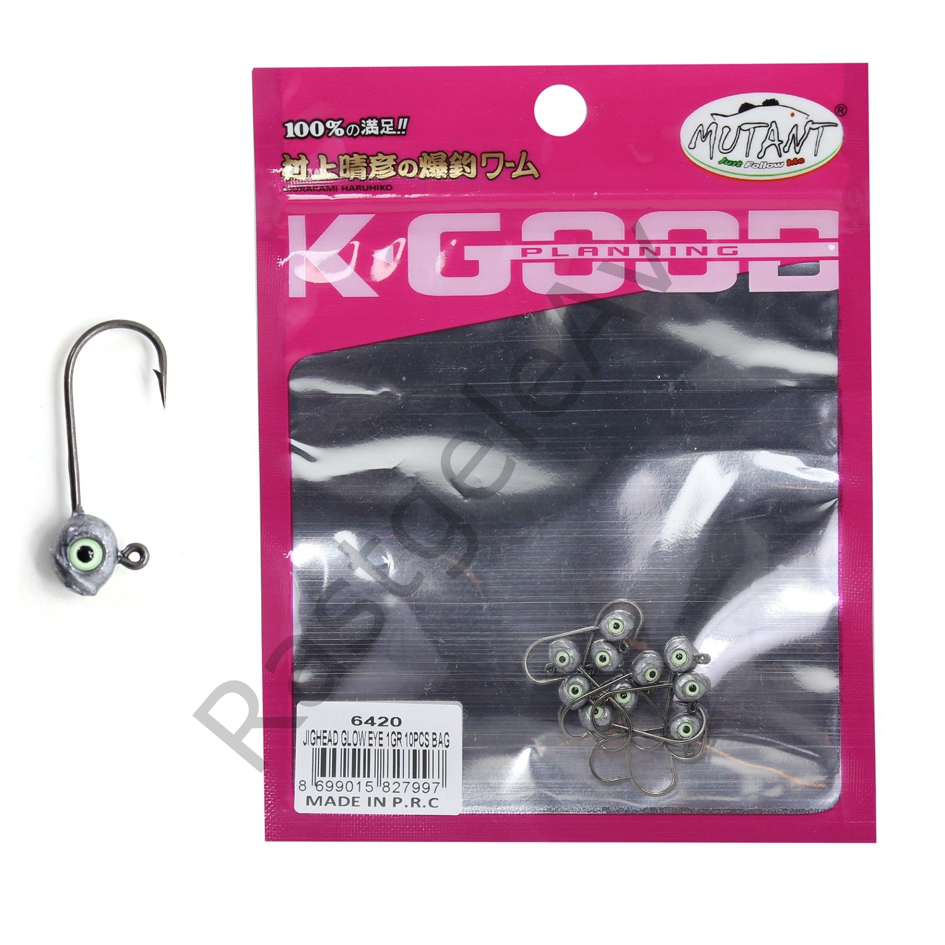 Captain 6420 Jig Head Glow Eye 10'lu Paket